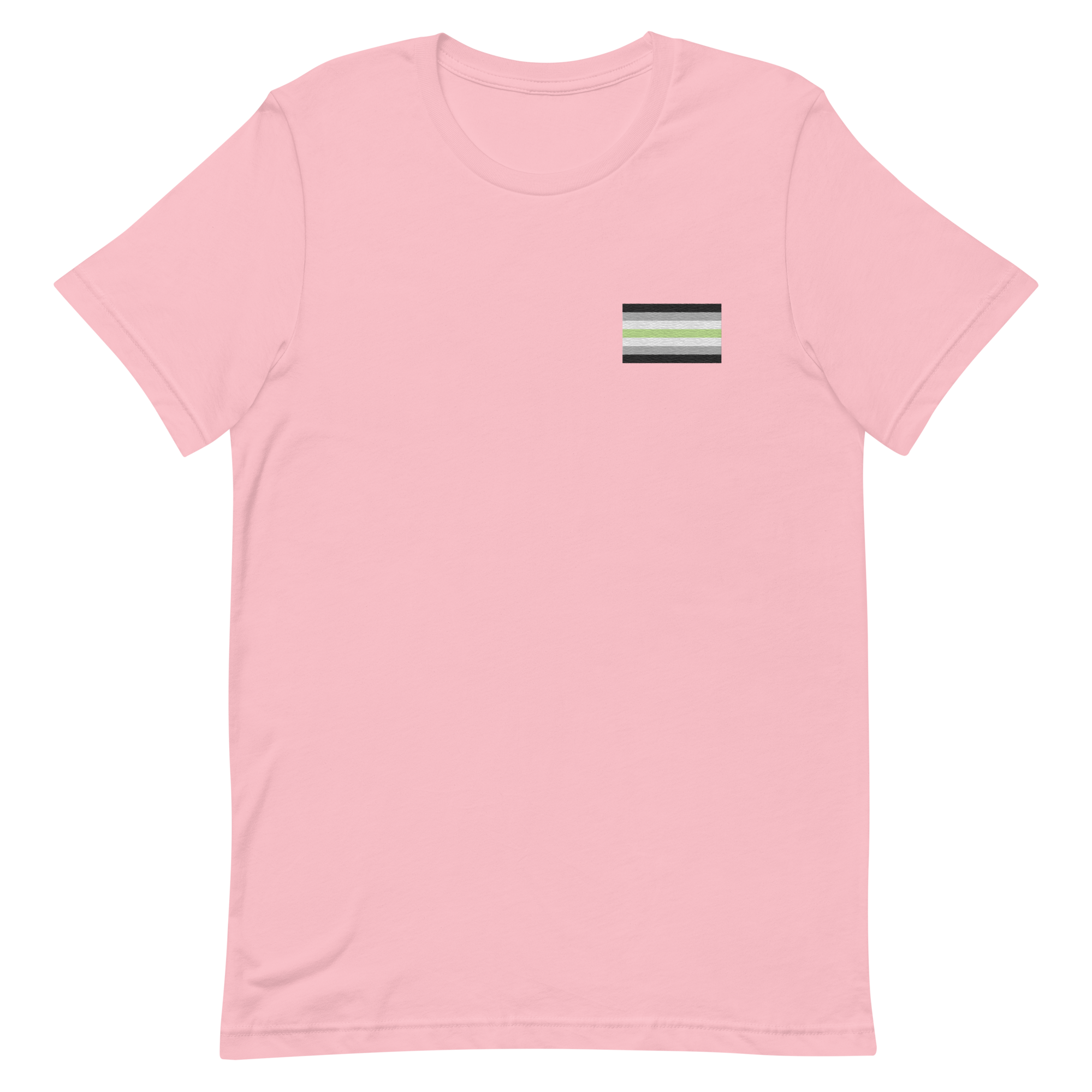 Agender Pride Flag Embroidered T-Shirt