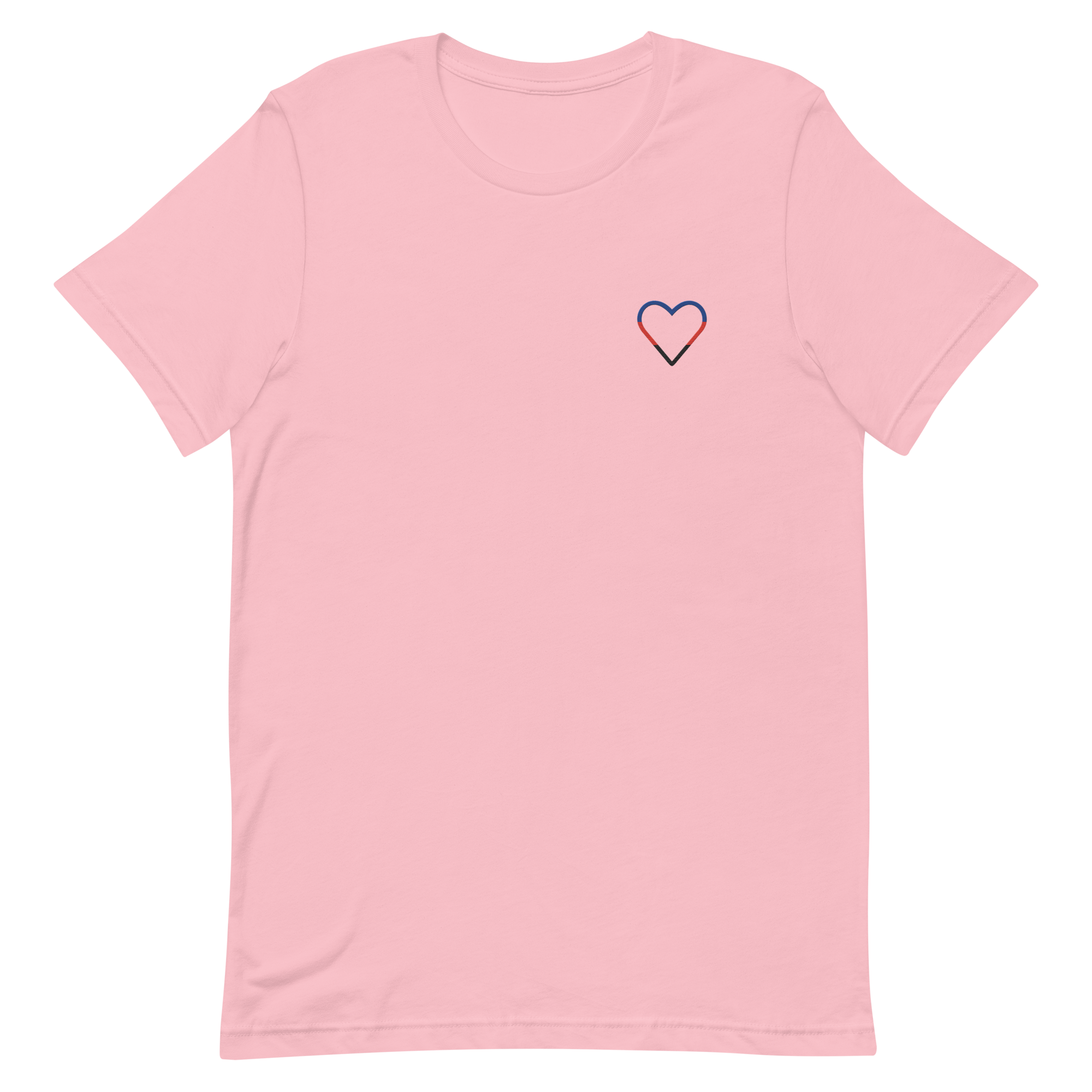 Polyamory Heart T-Shirt: Embroidered Pride Tee