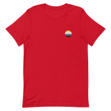 Nonbinary Flag Embroidered Circle Tee: Celebratory LGBTQ+ Pride Design