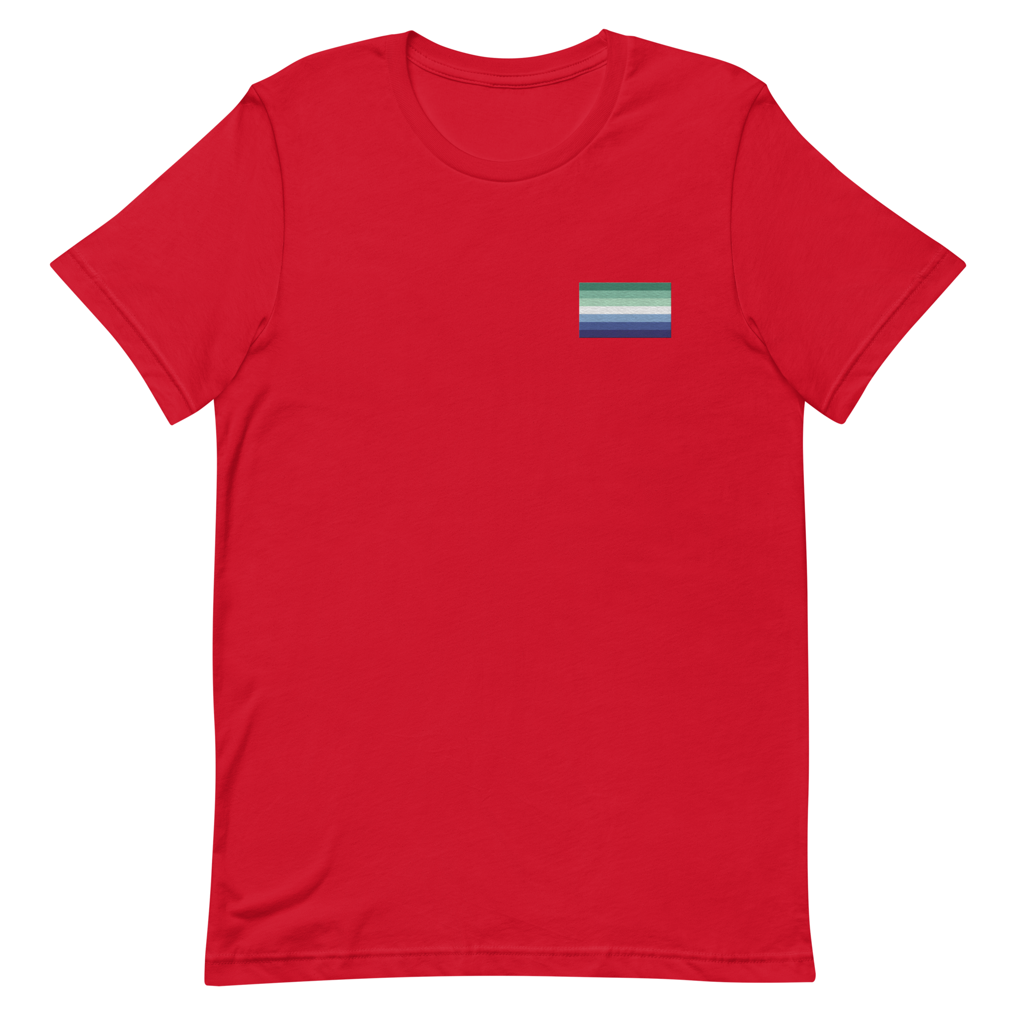 Gay Pride Flag Embroidered T-Shirt