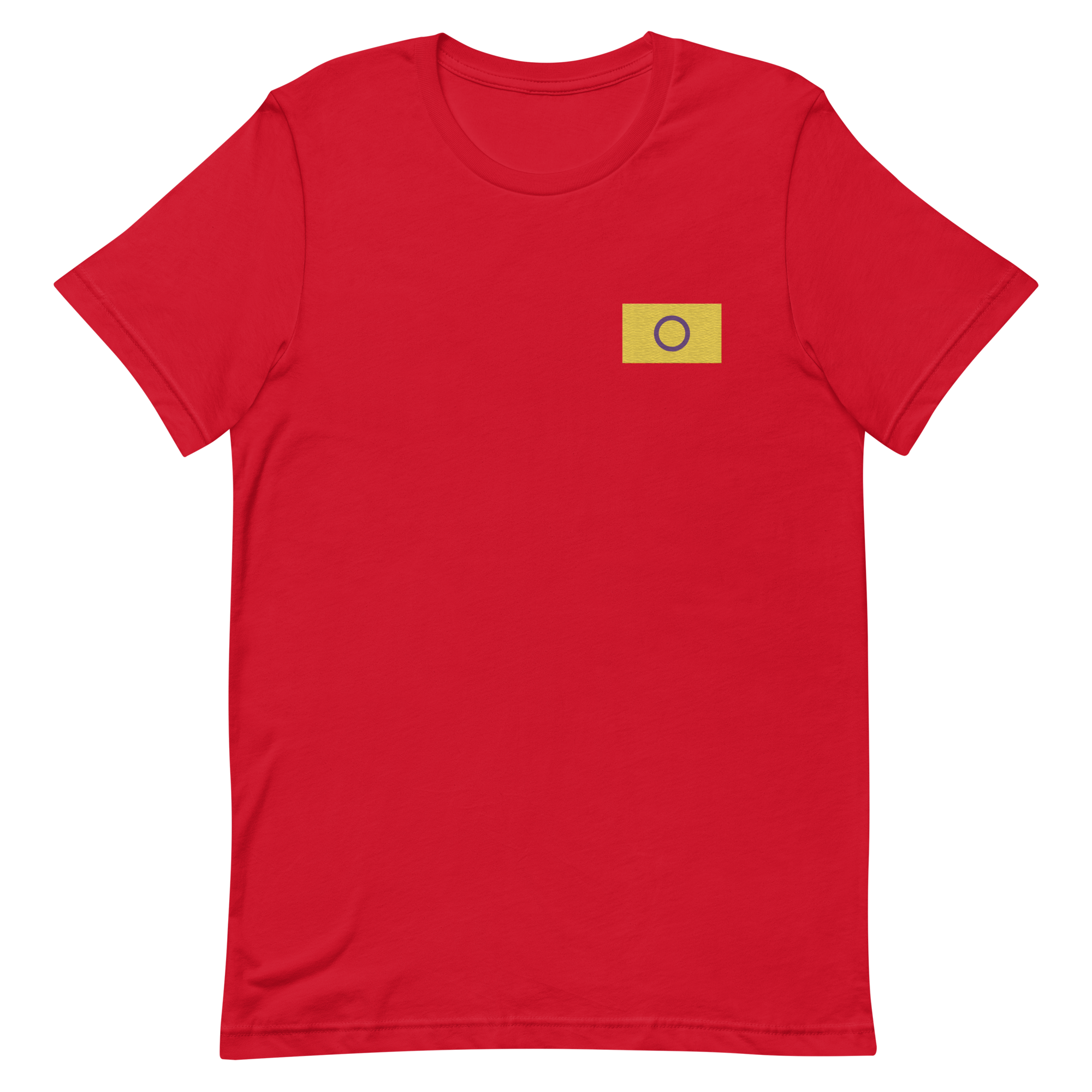 Intersex Pride Flag Embroidered T-Shirt