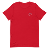 Transgender Heart T-Shirt: Embroidered Pride Tee