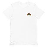 Embroidered Philly Pride Rainbow T-Shirt: Pride Flag LGBTQ+ Design