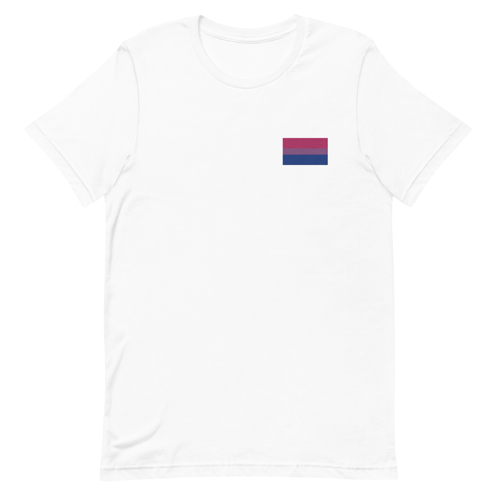 Bisexual Pride Flag Embroidered T-Shirt
