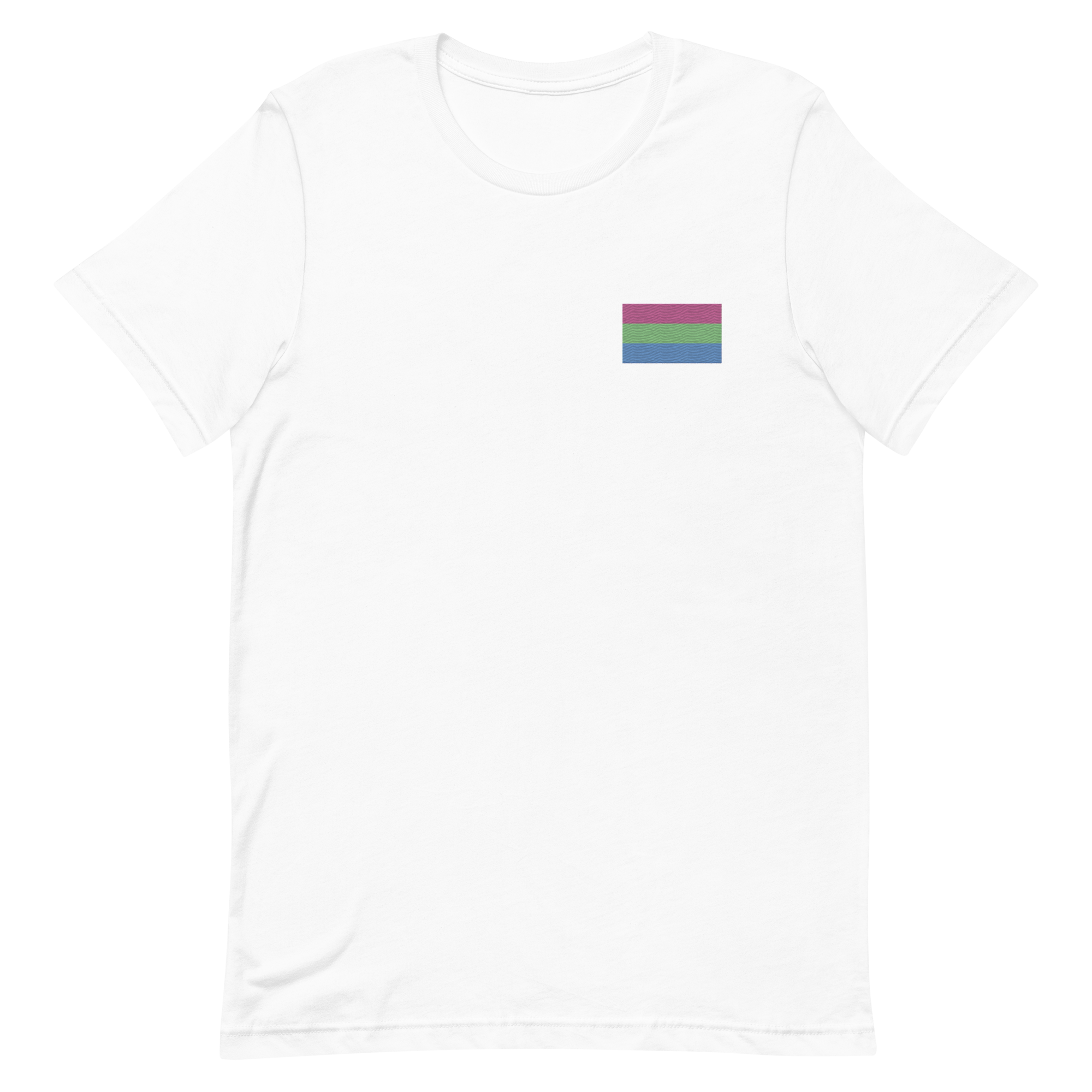 Polysexual Pride Flag Embroidered T-Shirt
