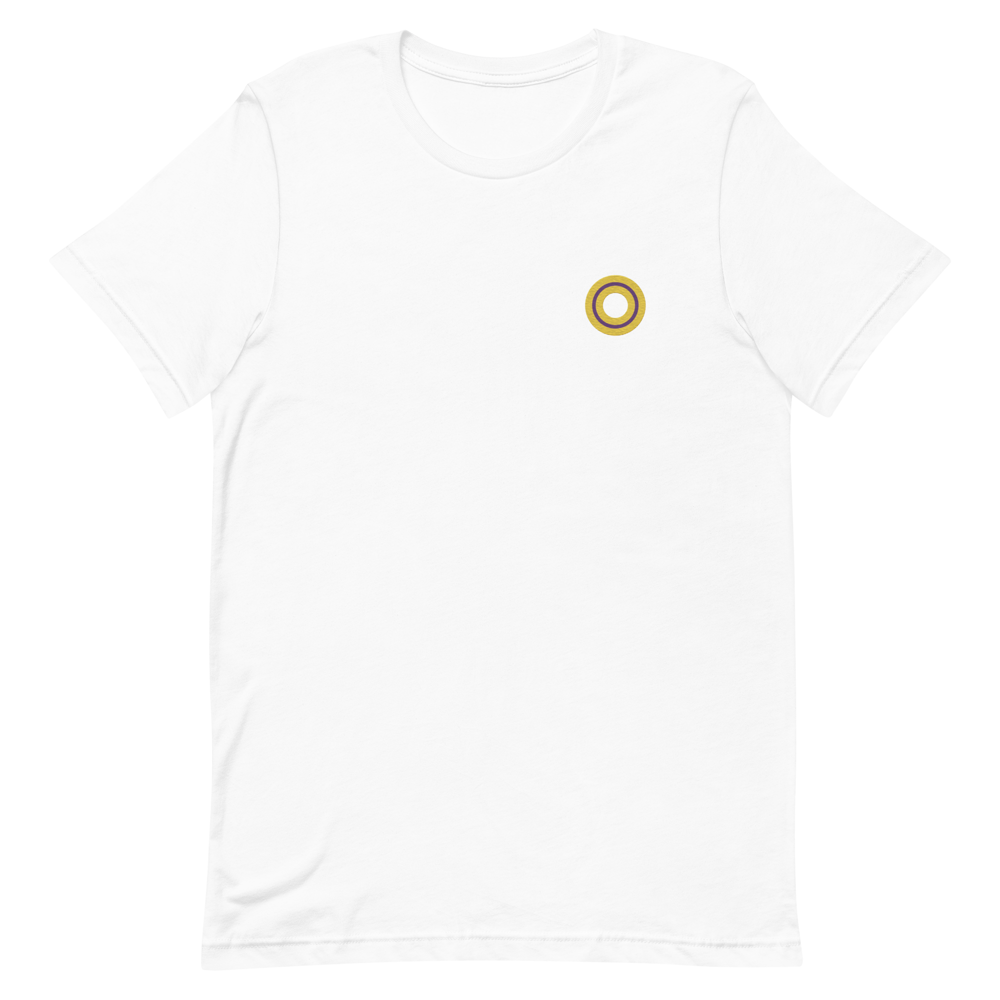 Embroidered Tee: Intersex Pride Ring Emblem Design