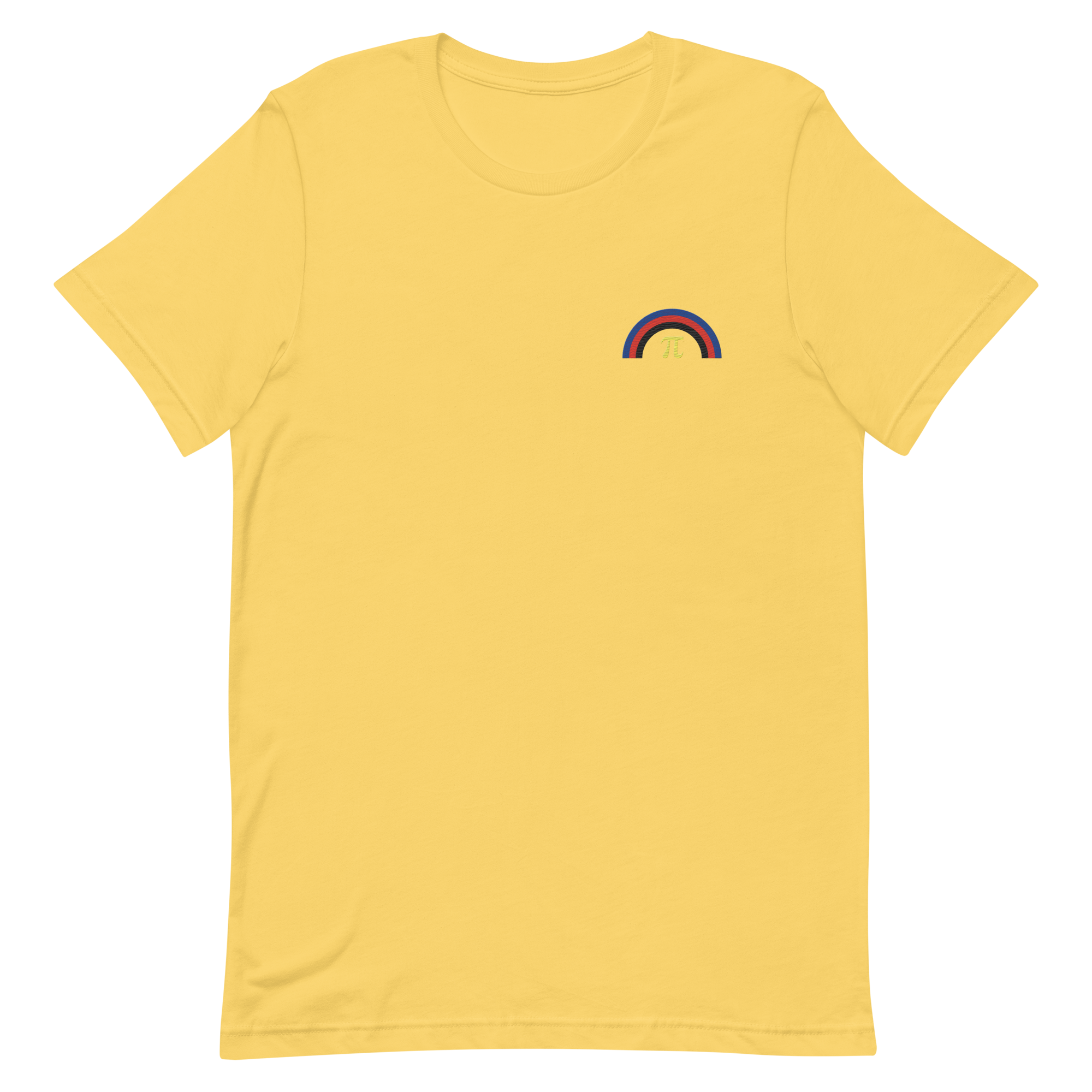 Embroidered Polyamory Rainbow T-Shirt: Pride Flag LGBTQ+ Design