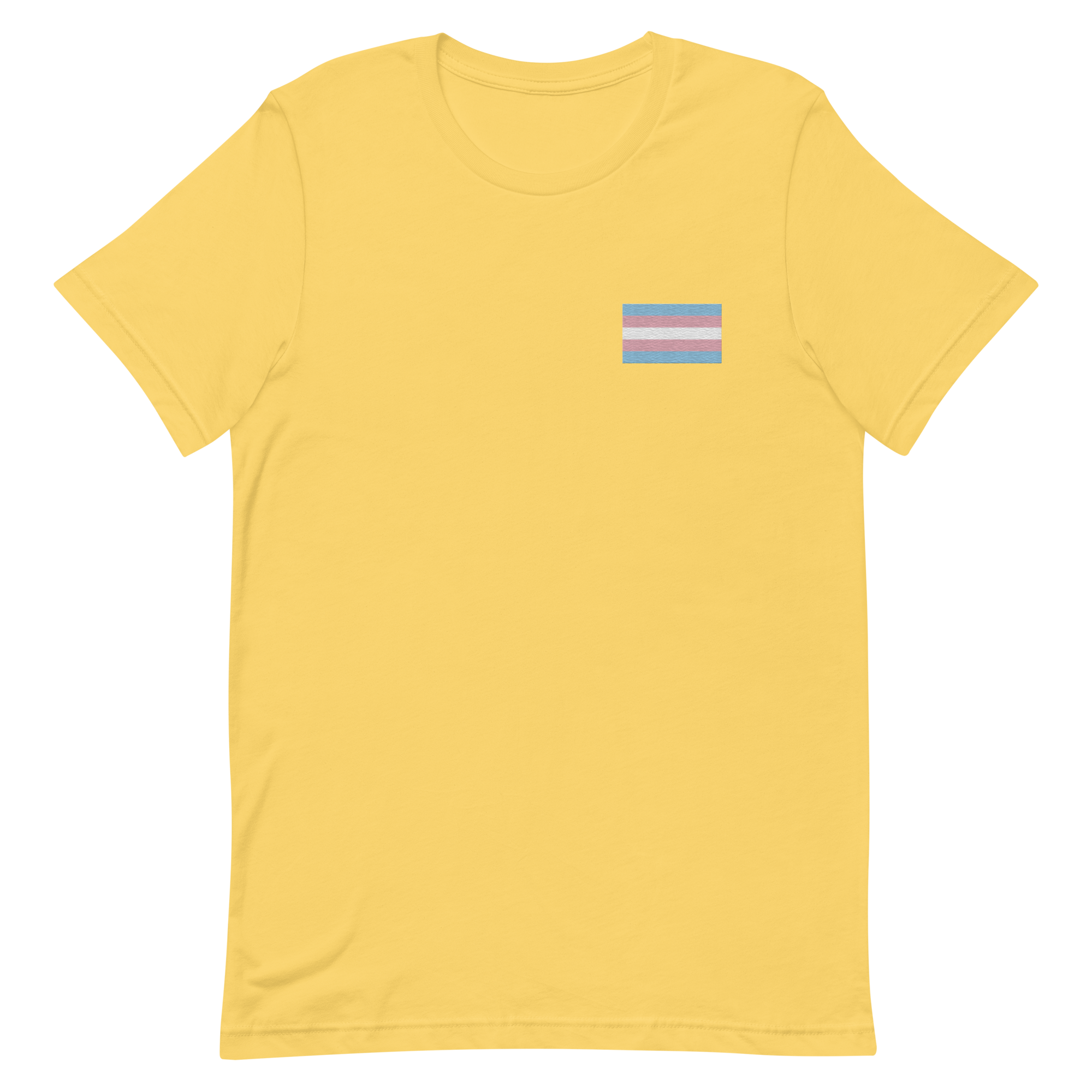 Transgender Pride Flag Embroidered T-Shirt