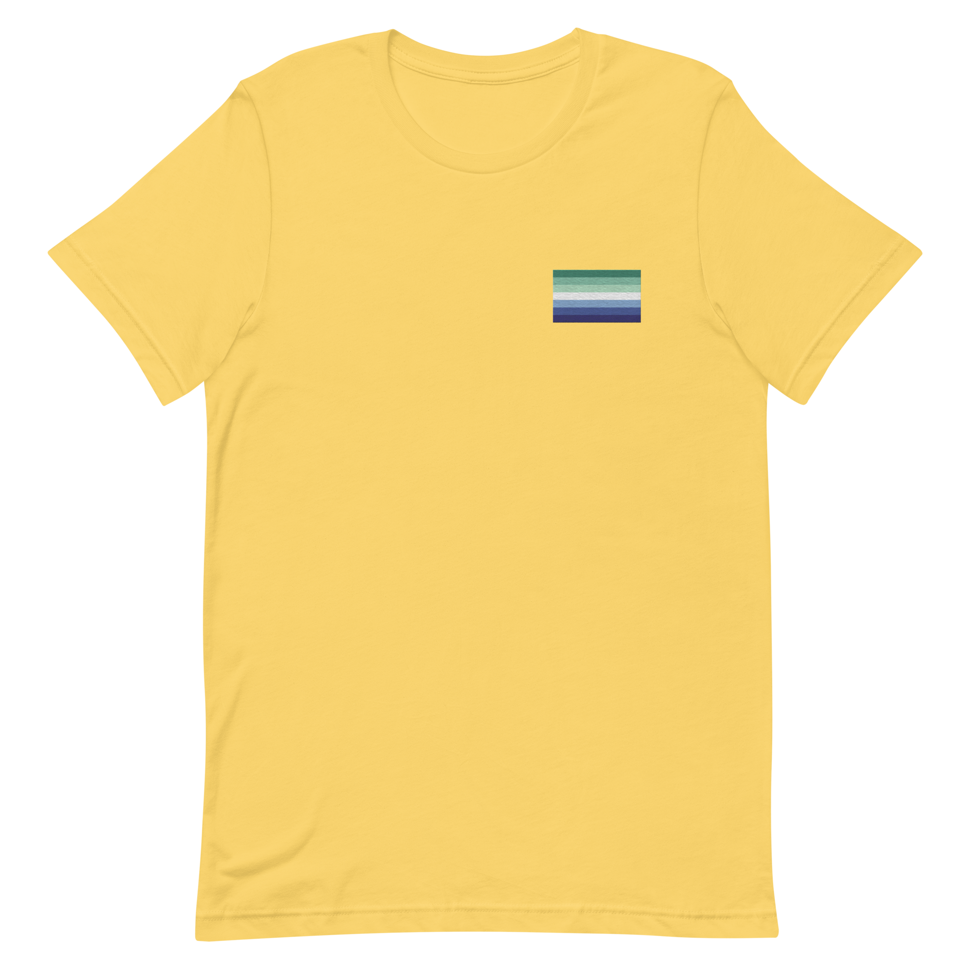 Gay Pride Flag Embroidered T-Shirt