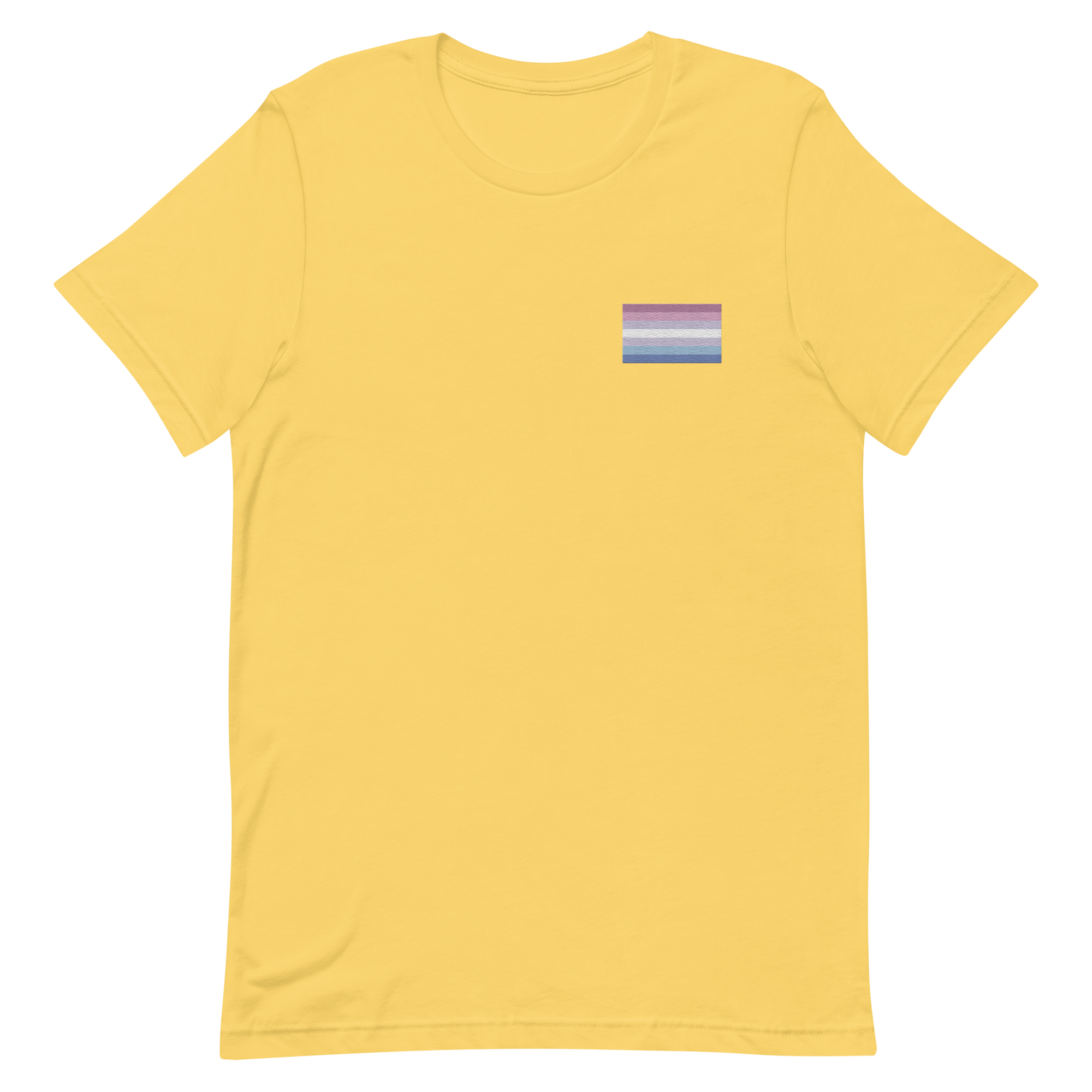 Bigender Pride Flag Embroidered T-Shirt